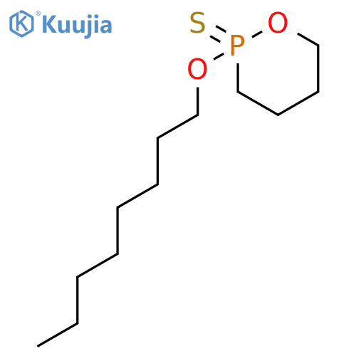 1,2-OXAPHOSPHORINANE, 2-(OCTYLOXY)-, 2-SULFIDE structure