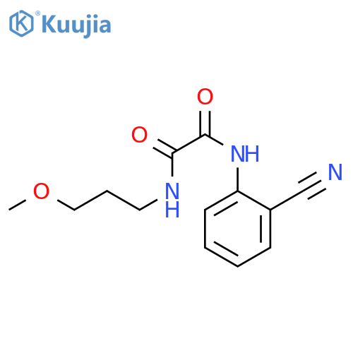 N'-(2-cyanophenyl)-N-(3-methoxypropyl)ethanediamide structure