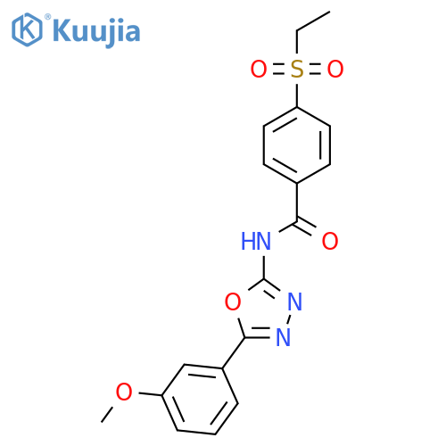 4-(ethanesulfonyl)-N-5-(3-methoxyphenyl)-1,3,4-oxadiazol-2-ylbenzamide structure