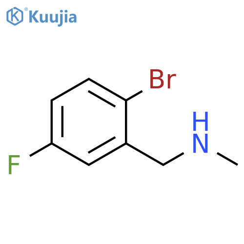 (2-bromo-5-fluorophenyl)methyl(methyl)amine structure