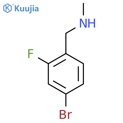1-(4-bromo-2-fluorophenyl)-N-methylmethanamine structure