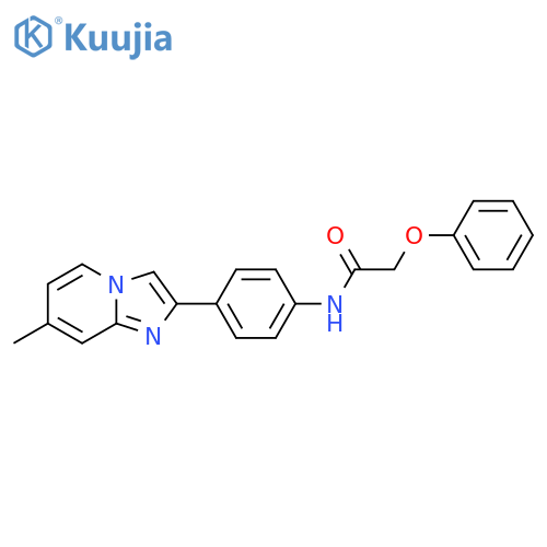 N-(4-{7-methylimidazo1,2-apyridin-2-yl}phenyl)-2-phenoxyacetamide structure