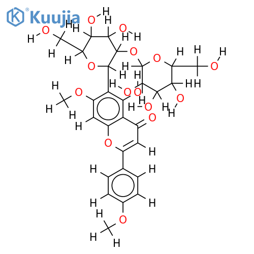 6-C-sophorosyl-7,4'-di-O-methylapigenin structure