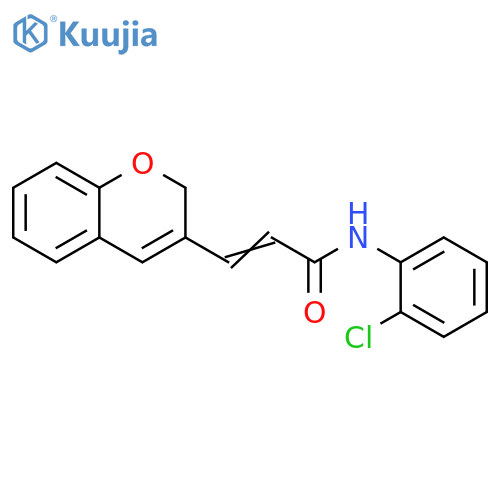 (2E)-N-(2-chlorophenyl)-3-(2H-chromen-3-yl)prop-2-enamide structure
