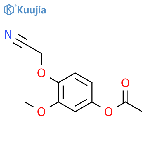 2-(4-ACETOXY-2-METHOXYPHENOXY)-ACETONITRILE structure