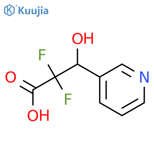 2,2-DIFLUORO-3-HYDROXY-(3-PYRIDYL)PROPIONIC ACID structure