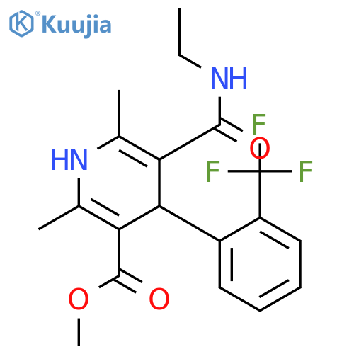 Methyl 1,4-Dihydro-4-(2’-trifluoromethyl)phenyl-pyridine-3-carboxylate-5-ethyl Carboxamide structure