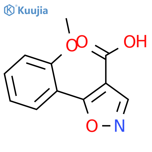 5-(2-methoxyphenyl)-1,2-oxazole-4-carboxylic Acid structure
