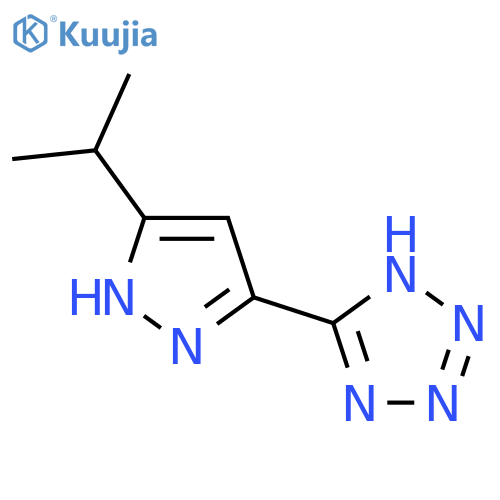 1H-TETRAZOLE, 5-[5-(1-METHYLETHYL)-1H-PYRAZOL-3-YL]- structure