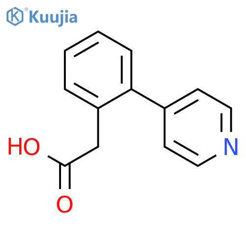 2-(4-pyridinyl)Benzeneacetic acid structure