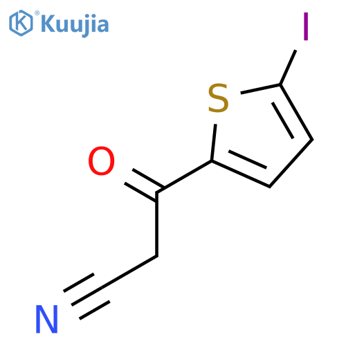 3-(5-Iodothiophen-2-yl)-3-oxopropanenitrile structure