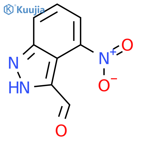 4-NITRO INDAZOLE CARBOXALDEHYDE structure