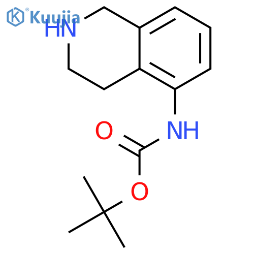 tert-Butyl (1,2,3,4-tetrahydroisoquinolin-5-yl)carbamate structure