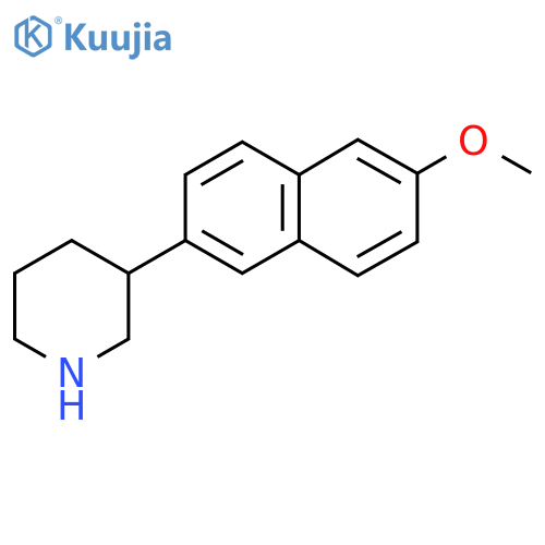 3-(6-methoxynaphthalen-2-yl)piperidine structure