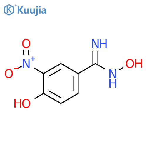 (Z)-N',4-dihydroxy-3-nitrobenzene-1-carboximidamide structure