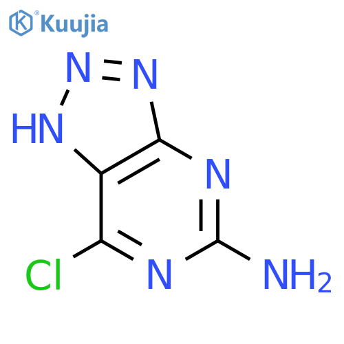 7-chloro-1H-[1,2,3]triazolo[4,5-d]pyrimidin-5-amine structure