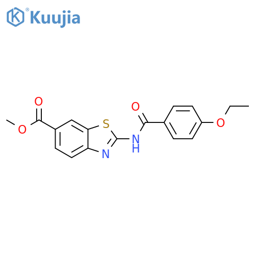 methyl 2-(4-ethoxybenzamido)-1,3-benzothiazole-6-carboxylate structure