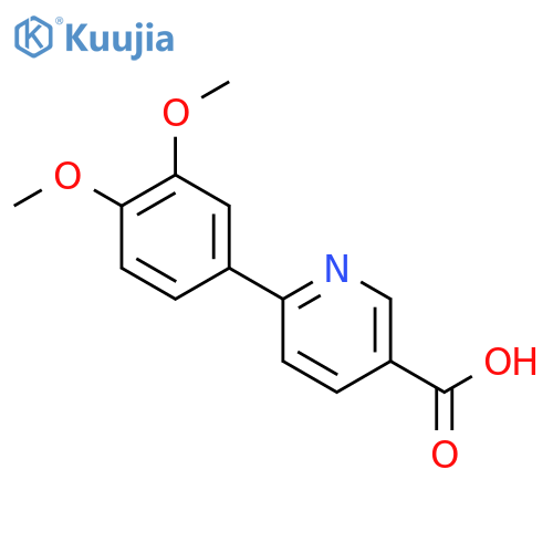 6-(3,4-Dimethoxyphenyl)nicotinic acid structure