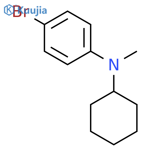 4-Bromo-N-cyclohexyl-N-methylaniline structure