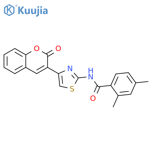 2,4-dimethyl-N-4-(2-oxo-2H-chromen-3-yl)-1,3-thiazol-2-ylbenzamide structure