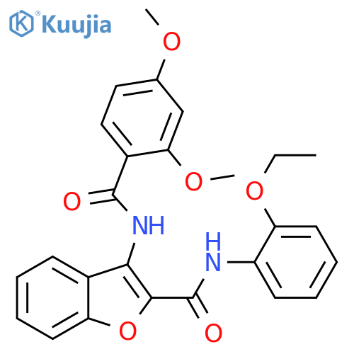 3-(2,4-dimethoxybenzamido)-N-(2-ethoxyphenyl)-1-benzofuran-2-carboxamide structure