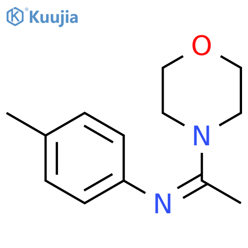Morpholine, 4-[(1E)-1-[(4-methylphenyl)imino]ethyl]- structure