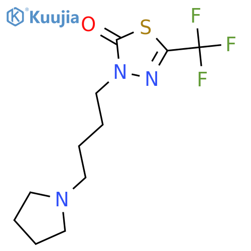 1,3,4-Thiadiazol-2(3H)-one, 3-[4-(1-pyrrolidinyl)butyl]-5-(trifluoromethyl)- structure