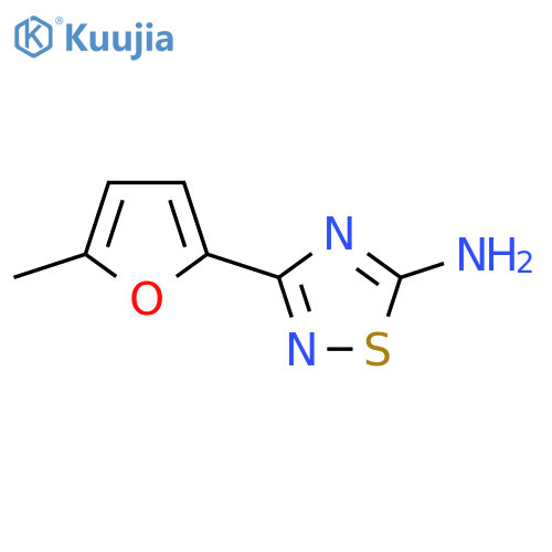 3-(5-methylfuran-2-yl)-1,2,4-thiadiazol-5-amine structure