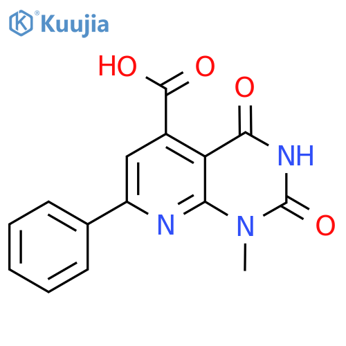 1-Methyl-2,4-dioxo-7-phenyl-1H,2H,3H,4H-pyrido2,3-dpyrimidine-5-carboxylic Acid structure