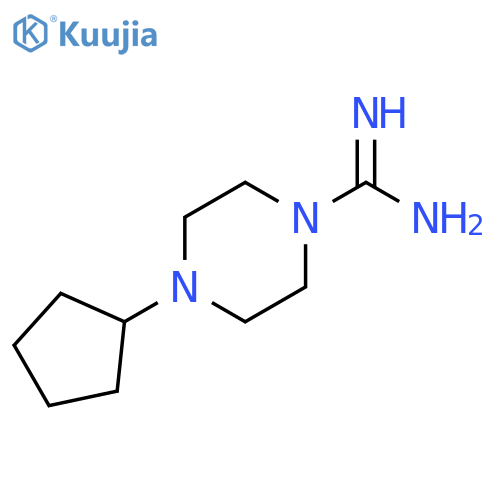 4-cyclopentylpiperazine-1-carboximidamide structure