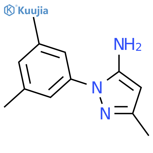 1-(3,5-dimethylphenyl)-3-methyl-1H-pyrazol-5-amine structure
