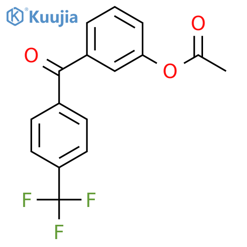 3-Acetoxy-4'-trifluorobenzophenone structure