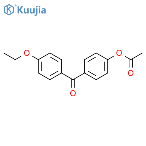 [4-(4-ethoxybenzoyl)phenyl] Acetate structure