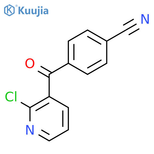 2-Chloro-3-(4-cyanobenzoyl)pyridine structure