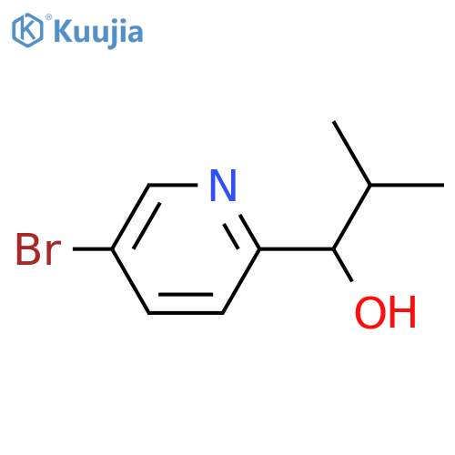 1-(5-bromo-pyridin-2-yl)-2-methyl-propan-1-ol structure
