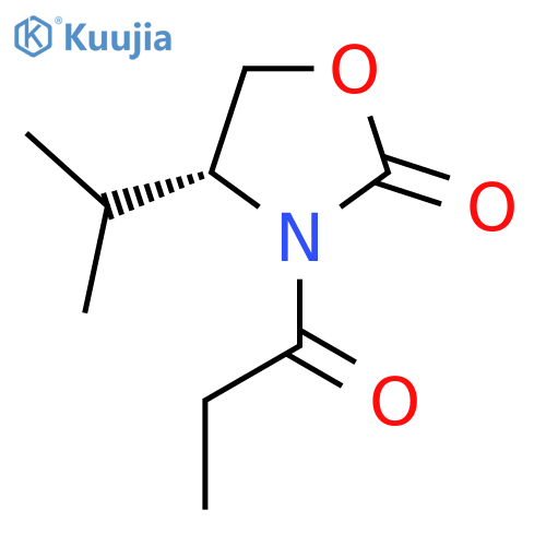 (R)-(-)-4-Isopropyl-3-propionyl-2-oxazolidinone structure