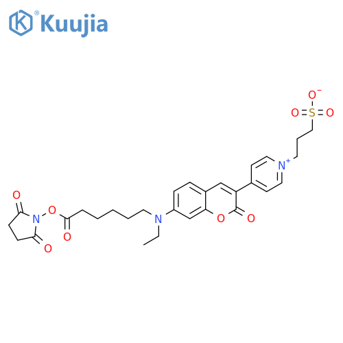 Fluorescent Red Mega 485 NHS-ester structure