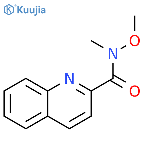 2-Quinolinecarboxamide, N-methoxy-N-methyl- structure