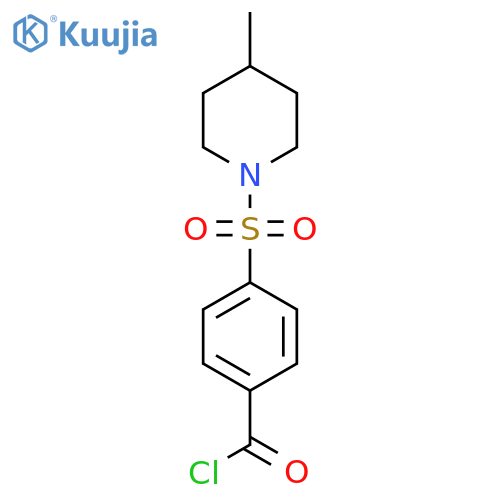 4-((4-Methylpiperidin-1-yl)sulfonyl)benzoyl chloride structure