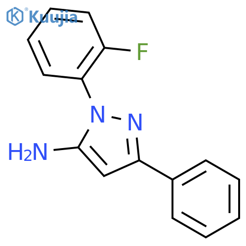 1-(2-Fluorophenyl)-3-phenyl-1H-pyrazol-5-amine structure