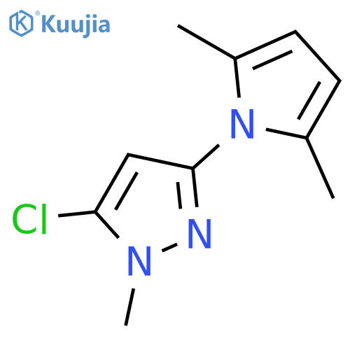 1H-Pyrazole, 5-chloro-3-(2,5-dimethyl-1H-pyrrol-1-yl)-1-methyl- structure