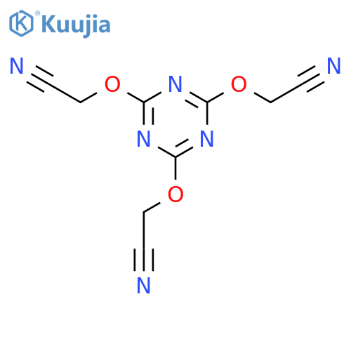 2,2',2''-[1,3,5-triazine-2,4,6-triyltris(oxy)]triacetonitrile structure