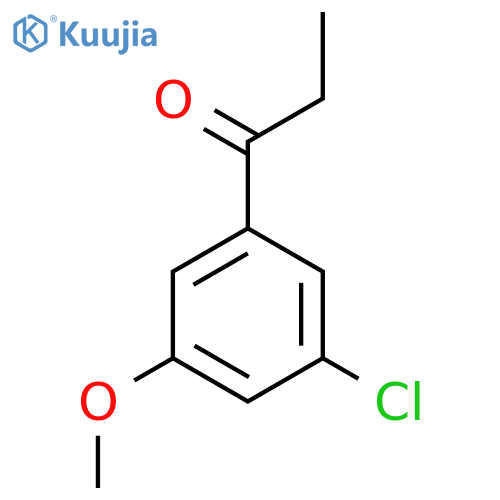 1-Propanone, 1-(3-chloro-5-methoxyphenyl)- structure