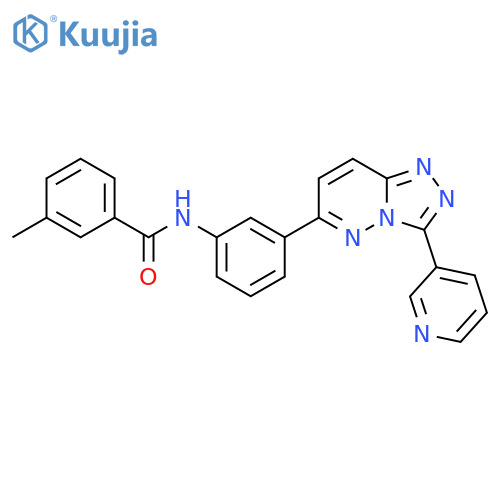3-methyl-N-{3-3-(pyridin-3-yl)-1,2,4triazolo4,3-bpyridazin-6-ylphenyl}benzamide structure