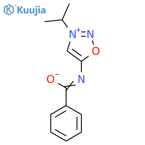 5-(Benzoylamino)-3-(1-methylethyl)-1,2,3-oxadiazolium Inner Salt structure