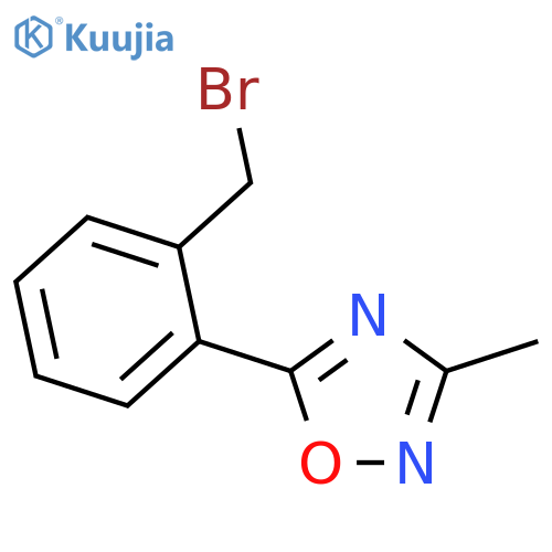 5-2-(Bromomethyl)phenyl-3-methyl-1,2,4-oxadiazole structure
