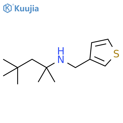 (thiophen-3-yl)methyl(2,4,4-trimethylpentan-2-yl)amine structure