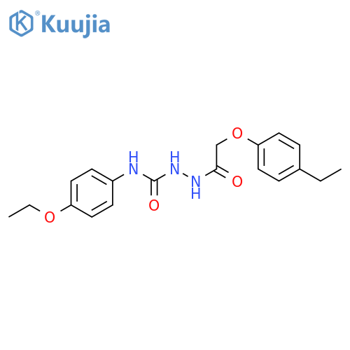 1-(4-ethoxyphenyl)-3-[[2-(4-ethylphenoxy)acetyl]amino]urea structure