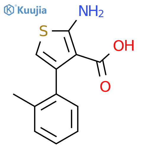 2-Amino-4-(o-tolyl)thiophene-3-carboxylic acid structure