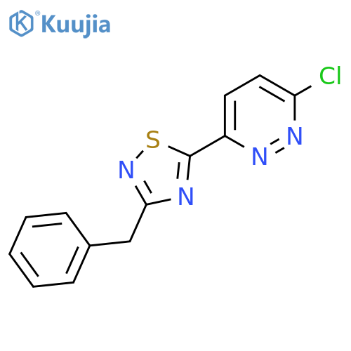 3-(3-Benzyl-1,2,4-thiadiazol-5-yl)-6-chloropyridazine structure